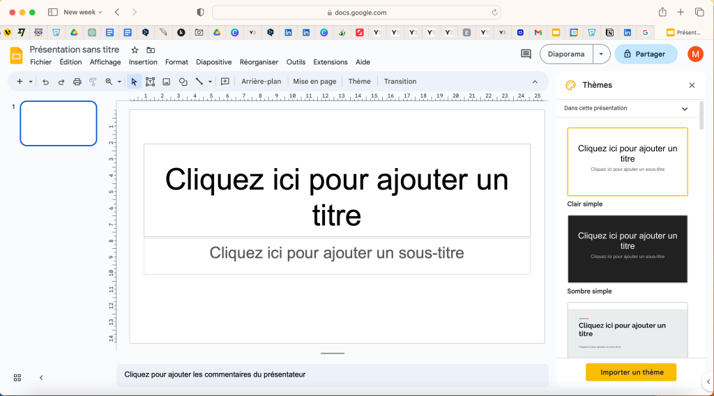 Alternative aux présentations PowerPoint 3

Interface de Google Slide